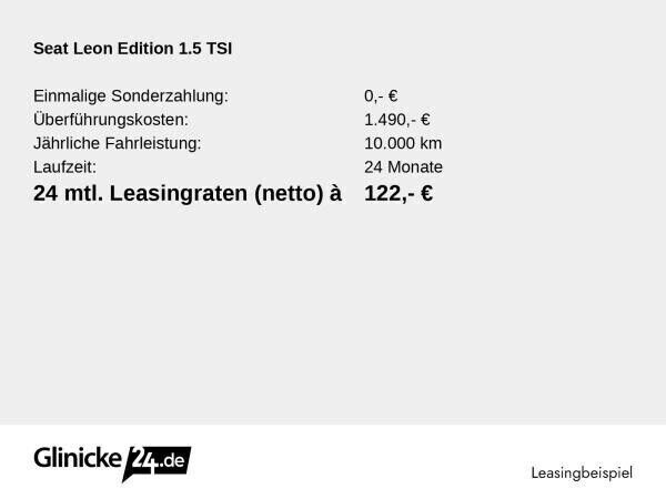 Neu Seat Leon 116 PS (85 kW) 2025 Blau (fiord blau) Limousine