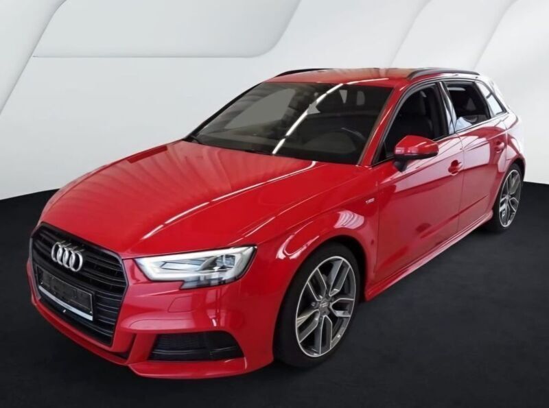 Rot Gebraucht 2019 Audi A3 Sportback S-Line Limousine | 22.999 € (Fairer Preis) - Bild 1/4