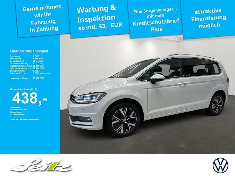 Schwarz Gebraucht 2022 VW Touran Highline Van / Kleinbus | 29.999 € (Fairer Preis) - Bild 1/3