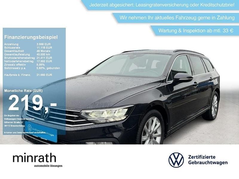 Schwarz Gebraucht 2021 VW Passat Business Kombi | 21.660 € (Guter Preis) - Bild 1/4