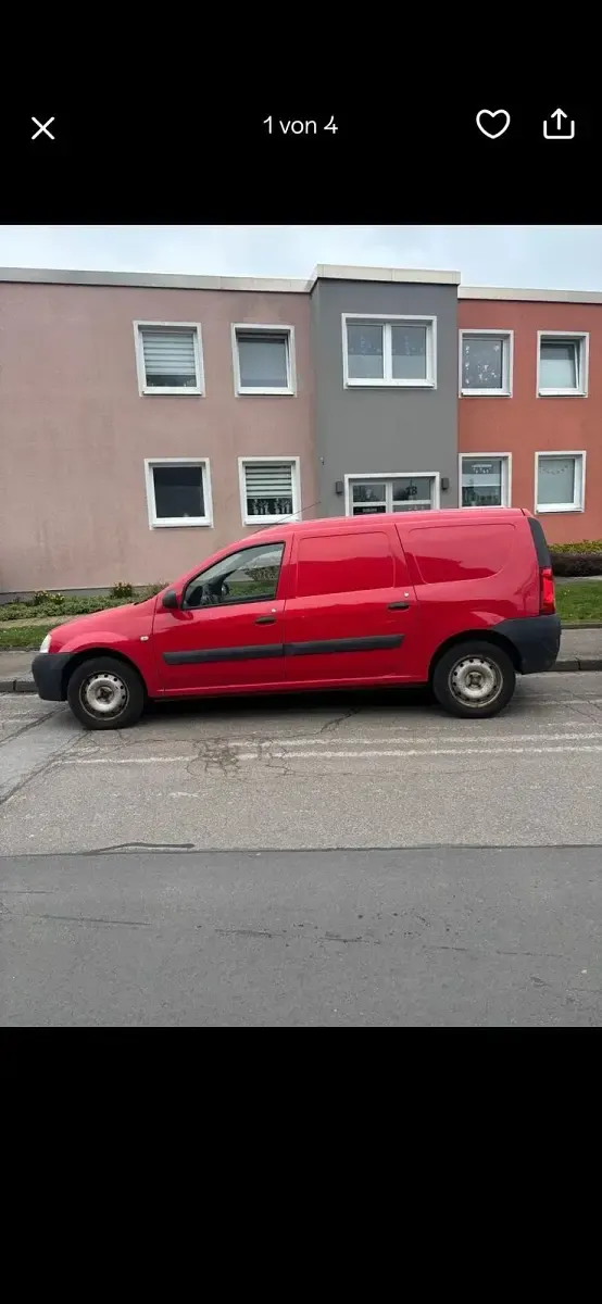Używany Dacia Logan 75 KM (55 kW) 2009 Czerwony Van