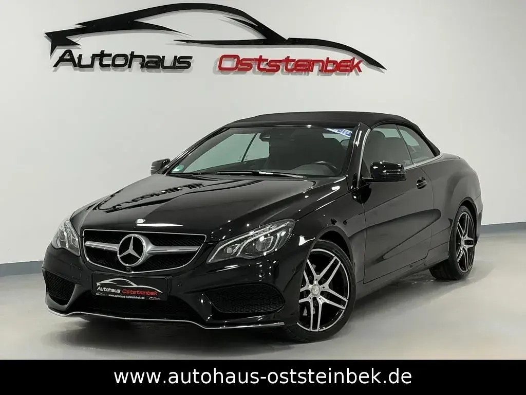 Usado Mercedes E220 AMG line 170 CV (125 kW) 2017 Negro Descapotable