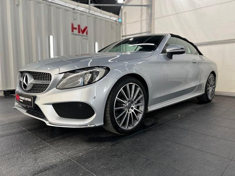 Silber Gebraucht 2018 Mercedes C200 AMG Cabrio | 28.890 € (Guter Preis) - Bild 1/4