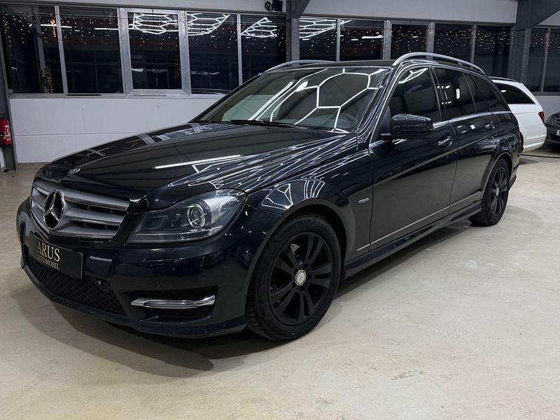 Schwarz Gebraucht 2012 Mercedes C220 AMG line Kombi | 7.850 € (Superpreis) - Bild 1/4