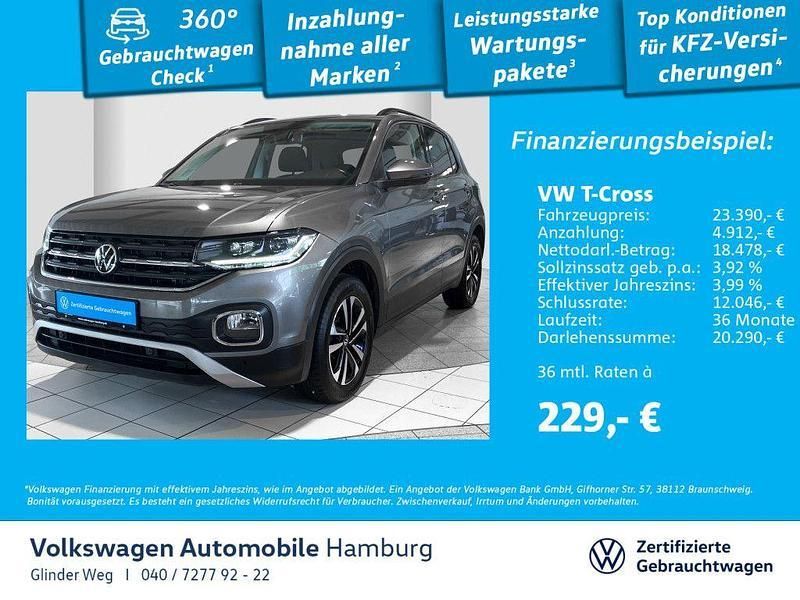 Z1 limestone grey metallic Gebraucht 2020 VW T-Cross United SUV | 23.390 € (Etwas zu teuer) - Bild 1/3