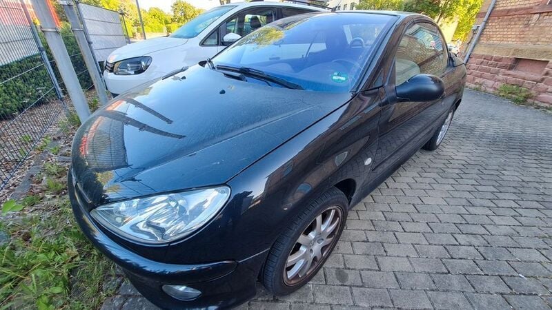 Schwarz Gebraucht 2004 Peugeot 206 CC Cabrio | 499 € (Superpreis) - Bild 1/4