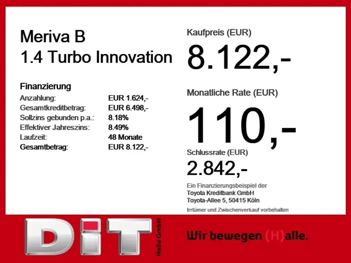 Gebraucht Opel Meriva Innovation 140 PS (102 kW) 2017 Nacht blau met Van / Kleinbus