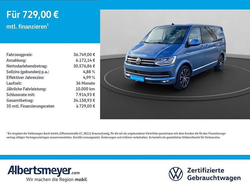 Blau Gebraucht 2017 VW T6 Highline Van | 36.749 € (Superpreis) - Bild 1/4