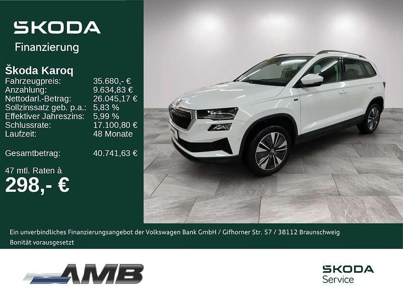 Moonweiß perleffekt Gebraucht 2025 Skoda Karoq Lounge SUV | 34.980 € (Etwas zu teuer) - Bild 1/3