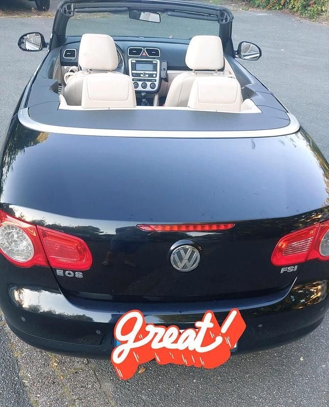 Schwarz Gebraucht 2006 VW Eos Cabrio | 2.222 € (Guter Preis) - Bild 1/4