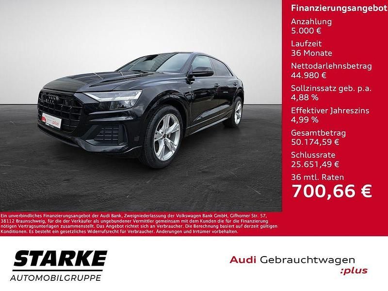 Mythosschwarz metallic Gebraucht 2021 Audi Q8 Ambiente SUV | 49.980 € - Bild 1/4