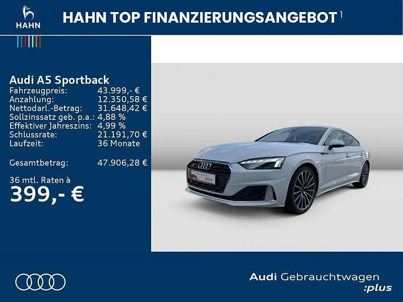 Gebraucht Audi A5 Advanced 204 PS (150 kW) 2024 Gletscherweiß metallic Coupé