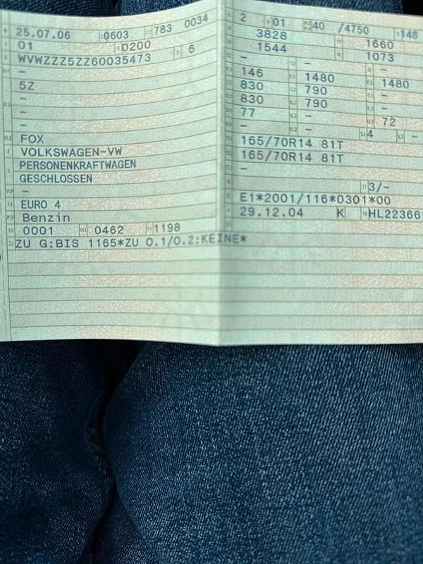 Rot Gebraucht 2006 VW Fox Kleinwagen | 400 € (Superpreis) - Bild 1/4