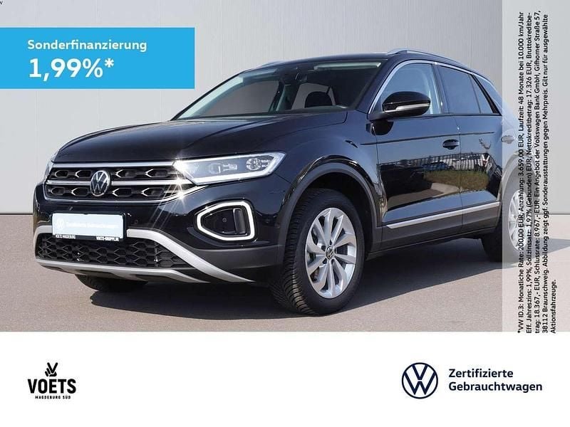 Schwarz Gebraucht 2024 VW T-Roc Style SUV | 28.480 € (Guter Preis) - Bild 1/4
