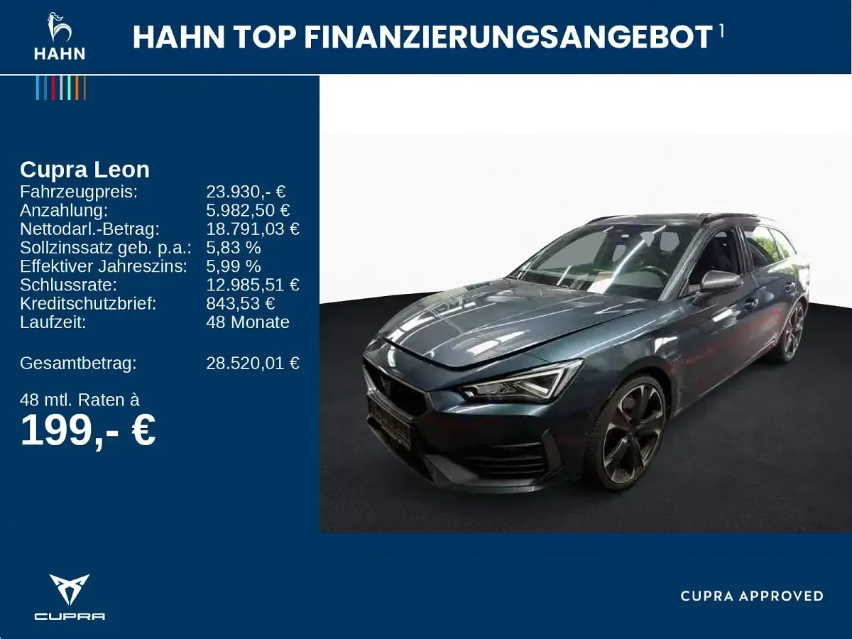 Gebraucht Cupra Leon VZ 245 PS (180 kW) 2022 "magnetic tech" Kombi