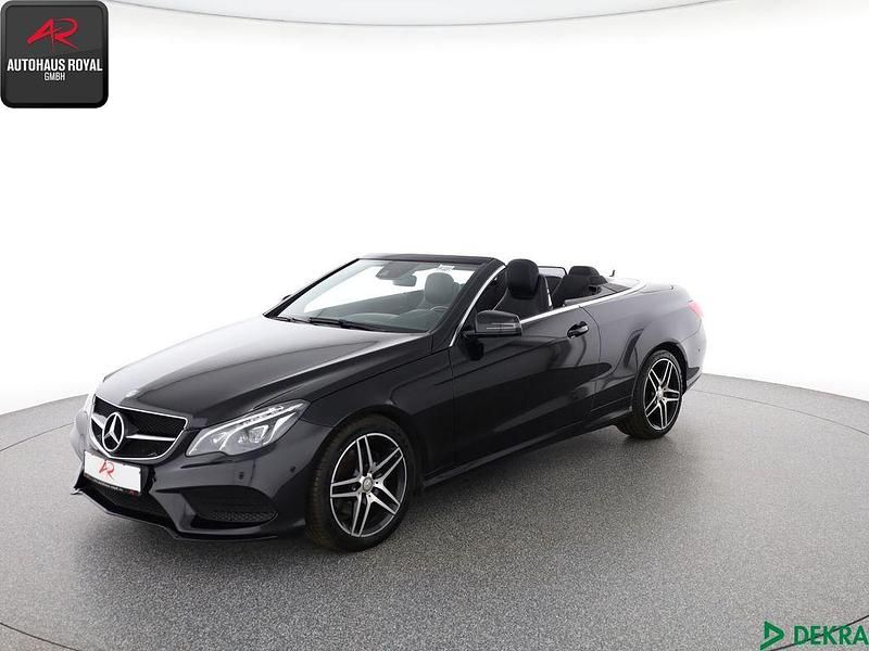 Schwarz (metallic) Gebraucht 2016 Mercedes E350 AMG Cabrio | 27.879 € (Fairer Preis) - Bild 1/4