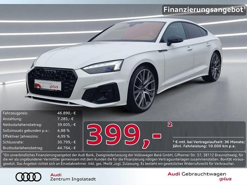 Weiß Gebraucht 2022 Audi A5 Sportback S-Line Kleinwagen | 46.890 € - Bild 1/3