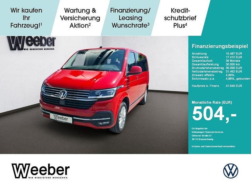 Rot Gebraucht 2021 VW T6.1 Generation Six Van | 41.949 € (Superpreis) - Bild 1/4