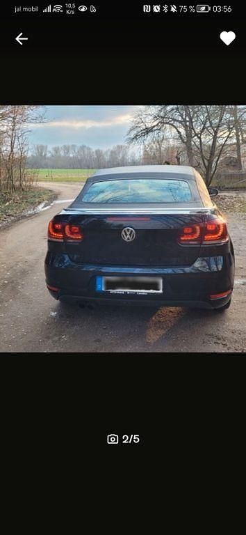 Gebraucht VW Golf Cabriolet Karmann 140 PS (102 kW) 2013 Schwarz Cabrio