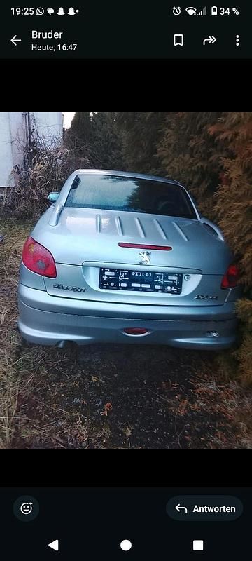 Gebraucht Peugeot 206 CC 108 PS (79 kW) 2006 Grau Cabrio