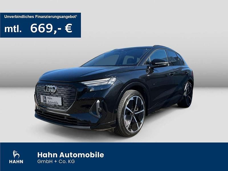 Mythosschwarz metallic Gebraucht 2023 Audi e-tron SUV | 48.930 € - Bild 1/3