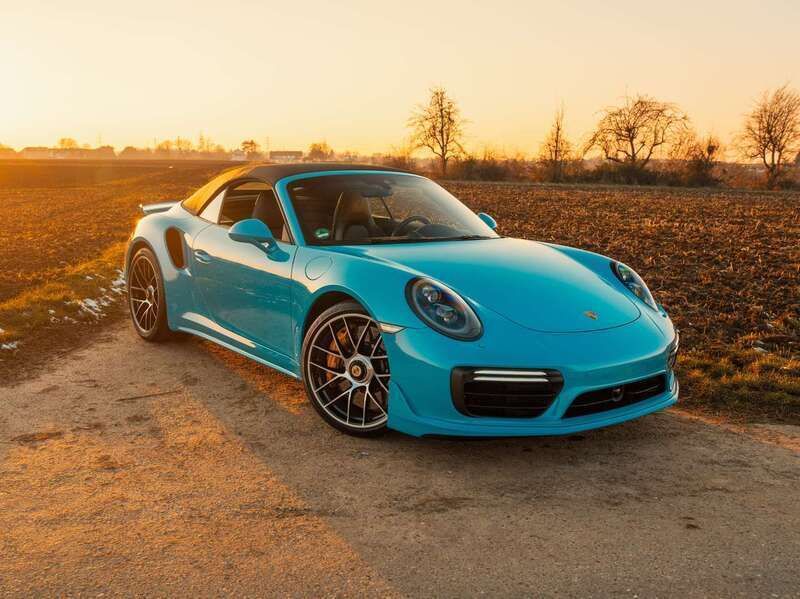 Miamiblau Gebraucht 2016 Porsche 911 Turbo S Cabriolet Cabrio | 160.000 € - Bild 1/4