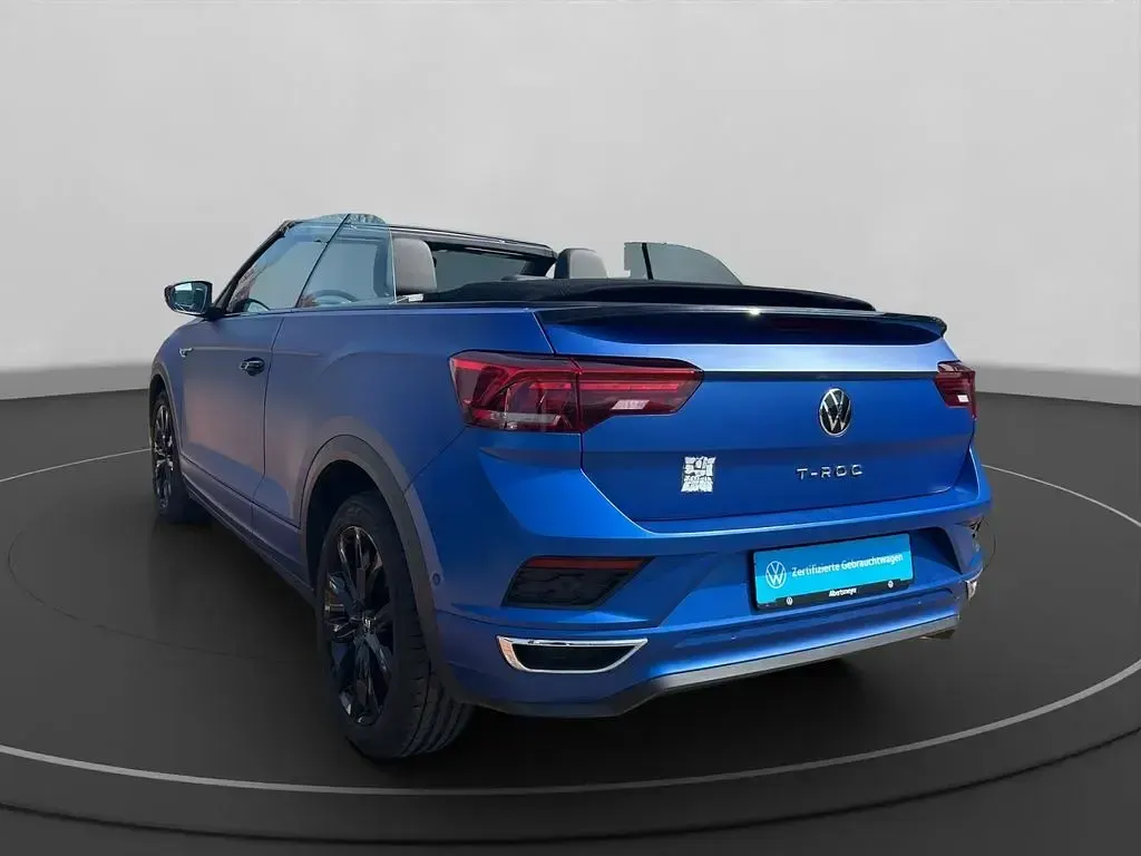 Gebraucht VW T-Roc Cabriolet R-line Edition 150 PS (110 kW) 2021 Blau Cabrio