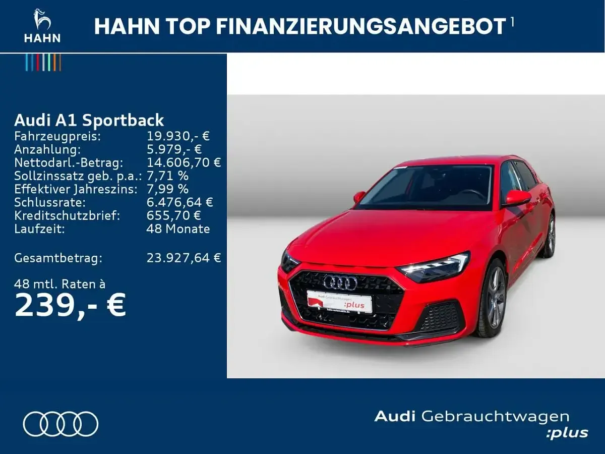 Gebraucht Audi A1 Advanced Plus 116 PS (85 kW) 2020 Misanorot perleffekt SUV