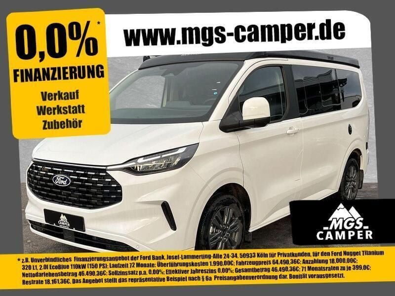 Frozen white Neu 2024 Ford Tourneo Custom Nugget Limousine | 64.990 € (Fairer Preis) - Bild 1/4
