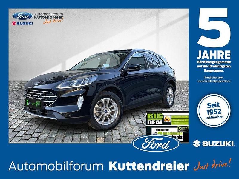Obsidianschwarz metallic Gebraucht 2022 Ford Kuga Titanium SUV | 20.990 € (Superpreis) - Bild 1/4