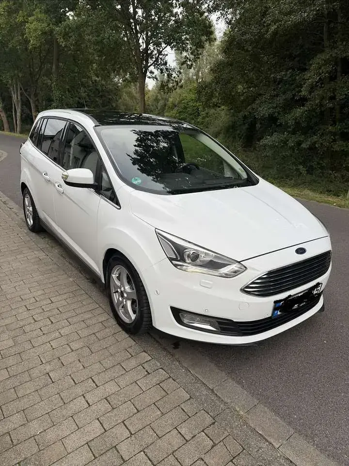 Gebraucht Ford Grand C-Max Titanium 150 PS (110 kW) 2016 Weiß Van / Kleinbus