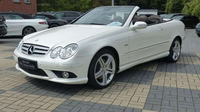 Weiß Gebraucht 2009 Mercedes CLK200 Edition 1 Cabrio | 19.990 € - Bild 1/4