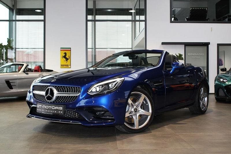 Brillantblau Gebraucht 2018 Mercedes SLC300 AMG Cabrio | 30.900 € (Superpreis) - Bild 1/4