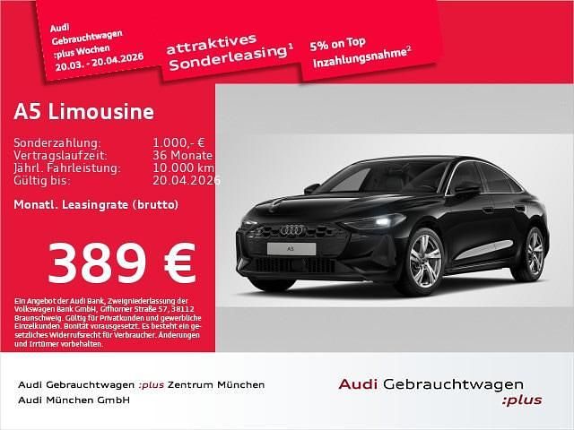 Gebraucht Audi A5 Performance 204 PS (150 kW) 2025 Mythosschwarz metallic Limousine