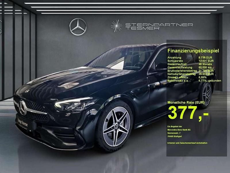 Unilack schwarz Gebraucht 2022 Mercedes C300 AMG Kombi | 33.869 € (Fairer Preis) - Bild 1/3