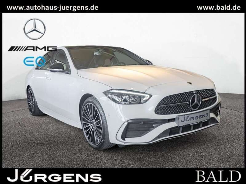 Weiss unilack polarweiss Gebraucht 2025 Mercedes C220 AMG Limousine | 51.490 € (Teuer) - Bild 1/4