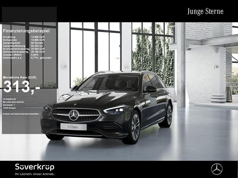 Graulack graphitgrau (metallic) Gebraucht 2024 Mercedes C300e Avantgarde Kombi | 39.670 € (Superpreis) - Bild 1/2
