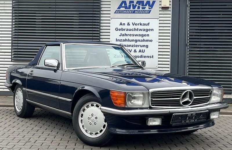 Blau Gebraucht 1990 Mercedes SL500 Cabrio | 41.900 € - Bild 1/4