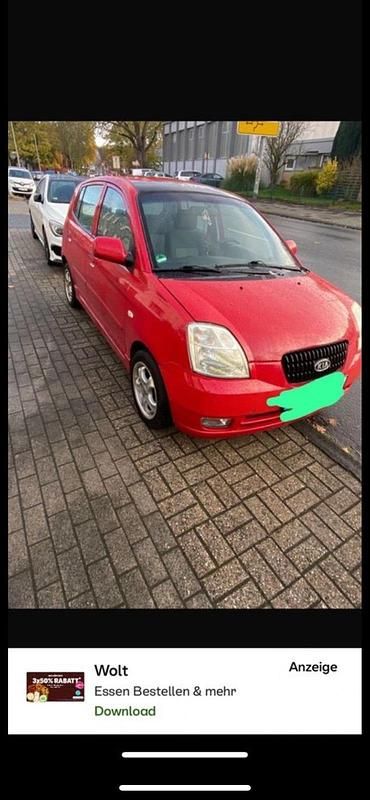Rot Gebraucht 2005 Kia Picanto Kleinwagen | 1.000 € (Guter Preis) - Bild 1/4