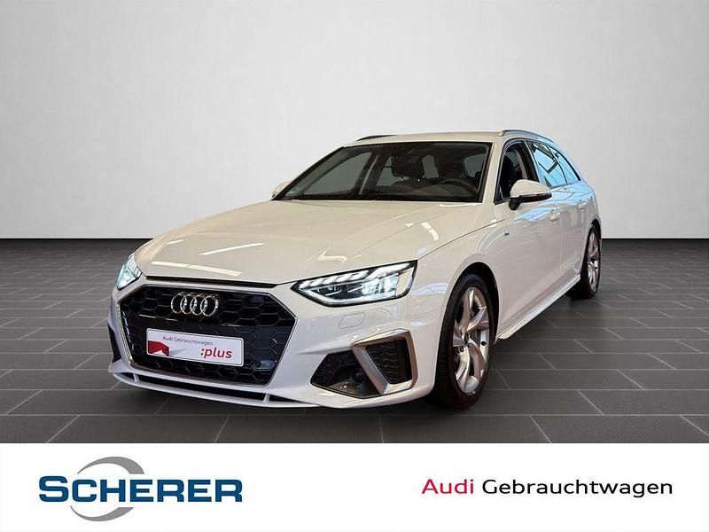 Gletscherweiß metallic Gebraucht 2022 Audi A4 Design Kombi | 31.480 € (Fairer Preis) - Bild 1/4