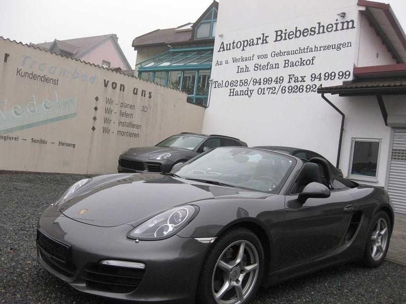 Achatgraumetallic (metallic) Gebraucht 2016 Porsche Boxster Cabrio | 39.999 € - Bild 1/4