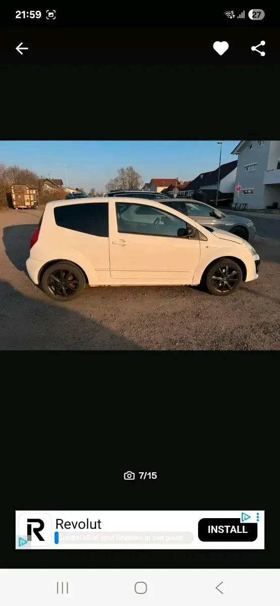 Gebraucht Citroën C2 57 PS (41 kW) 2009 Weiß Kleinwagen