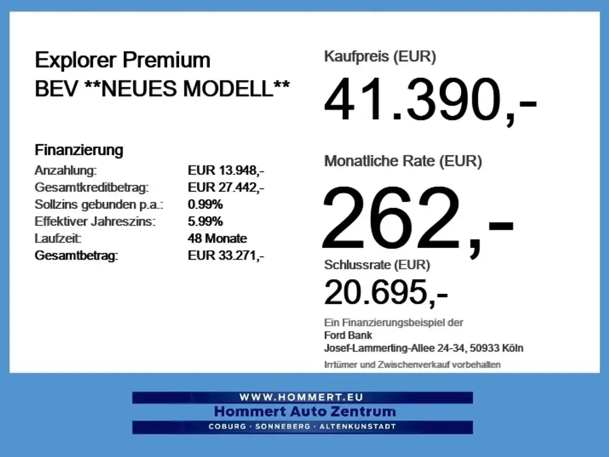 Uusi Ford Explorer Premium 210 kW (286 HP) 2026 Valkoinen Katumaasturi