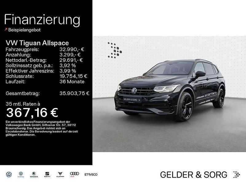 Deep black perleffekt Gebraucht 2022 VW Tiguan Allspace R-line SUV | 32.990 € (Fairer Preis) - Bild 1/4