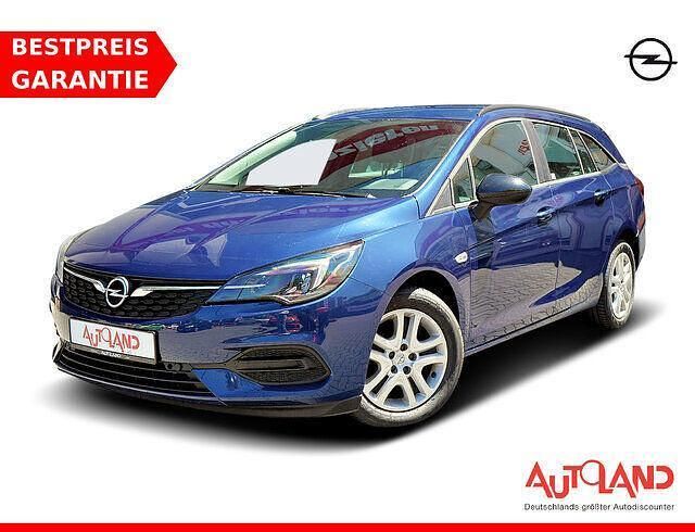 Blau Gebraucht 2021 Opel Astra Edition Kombi | 16.950 € (Teuer) - Bild 1/4