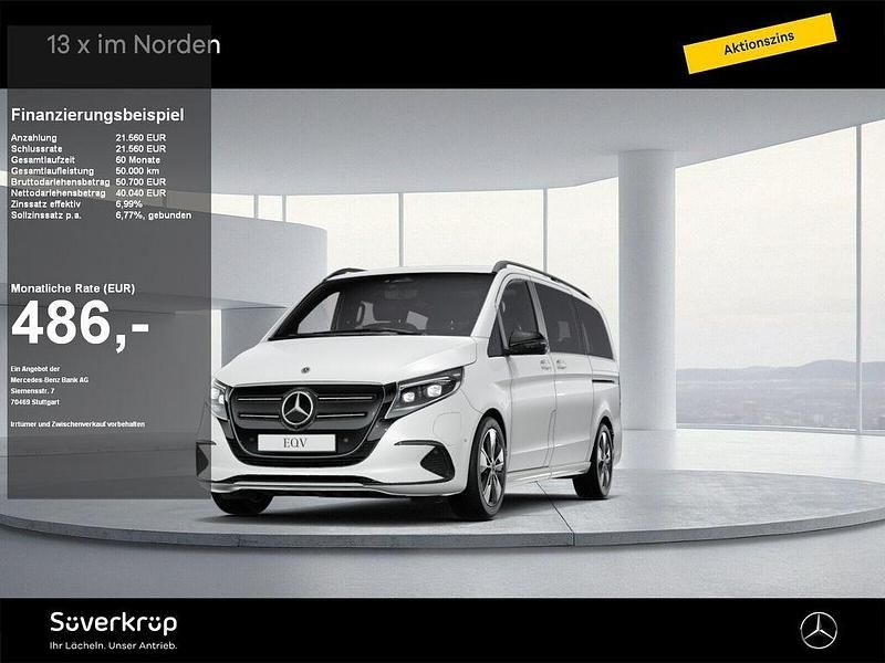 Weiß Gebraucht 2024 Mercedes EQV300 Van / Kleinbus | 61.600 € - Bild 1/4