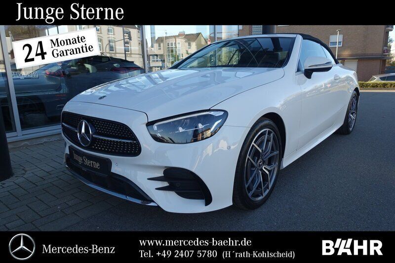 Unilack polarweiß Gebraucht 2023 Mercedes E220 AMG Cabrio | 53.950 € (Teuer) - Bild 1/4