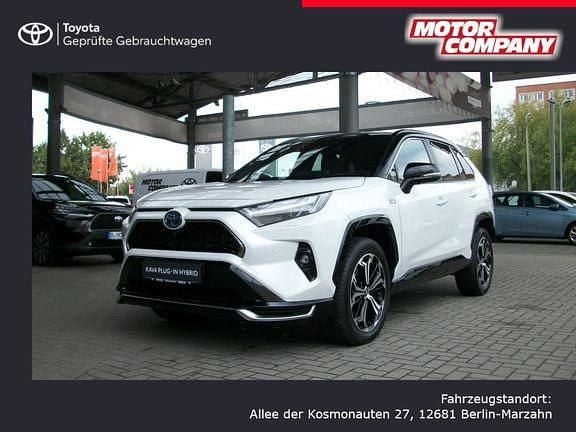Platinumweiß perleffekt/ dach schwarz Gebraucht 2024 Toyota RAV4 Hybrid Style SUV | 61.290 € - Bild 1/4