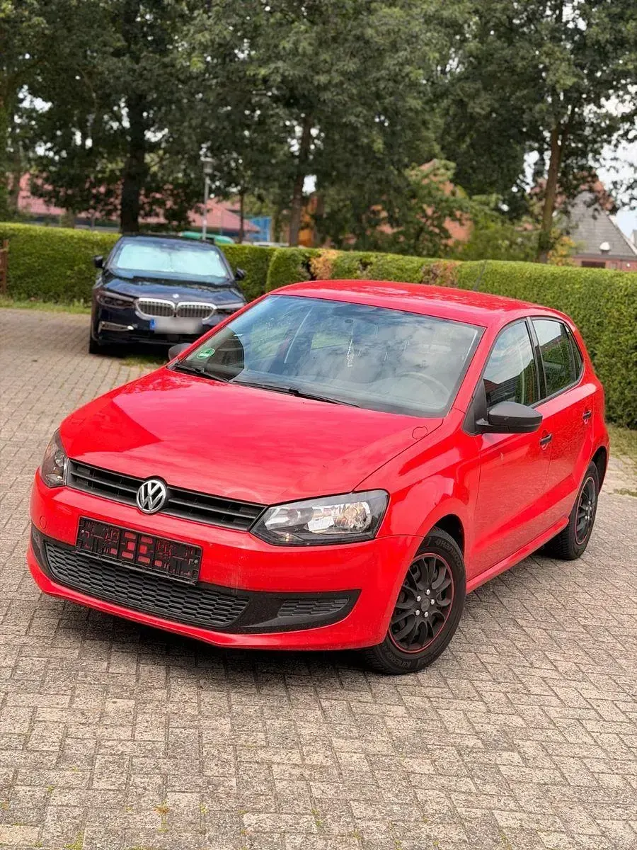 Gebraucht VW Polo Trendline 69 PS (50 kW) 2009 Rot Kleinwagen