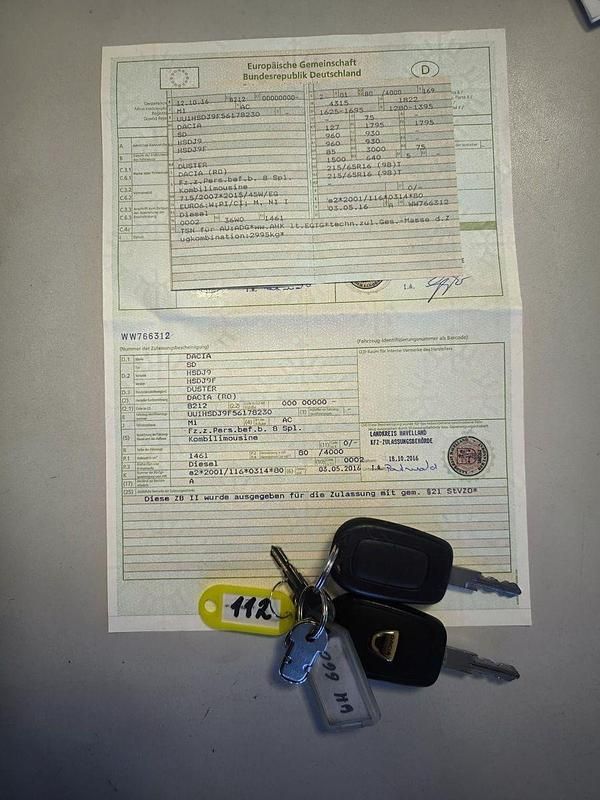 Gebraucht Dacia Duster Ambiance 109 PS (80 kW) 2016 Weiß SUV